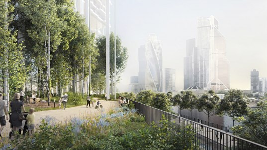 На территории жилого комплекса «Бадаевский» для обеспечения сохранности 3-го исторического строения выполнено устройство бермы