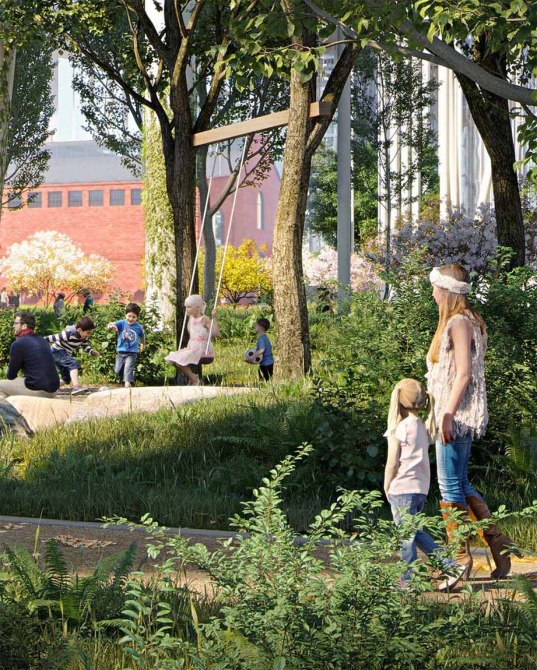 Ландшафтная архитектура «Бадаевского» - проект швейцарского бюро Vogt Landscape Architects