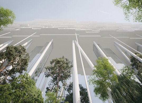 Почему высота колонн нового строительства жилого комплекса «Бадаевский» составляет 35 метров?